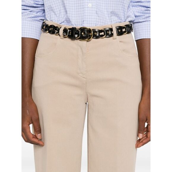 Via Masini 80 Women Cotton Wide-Leg Trousers